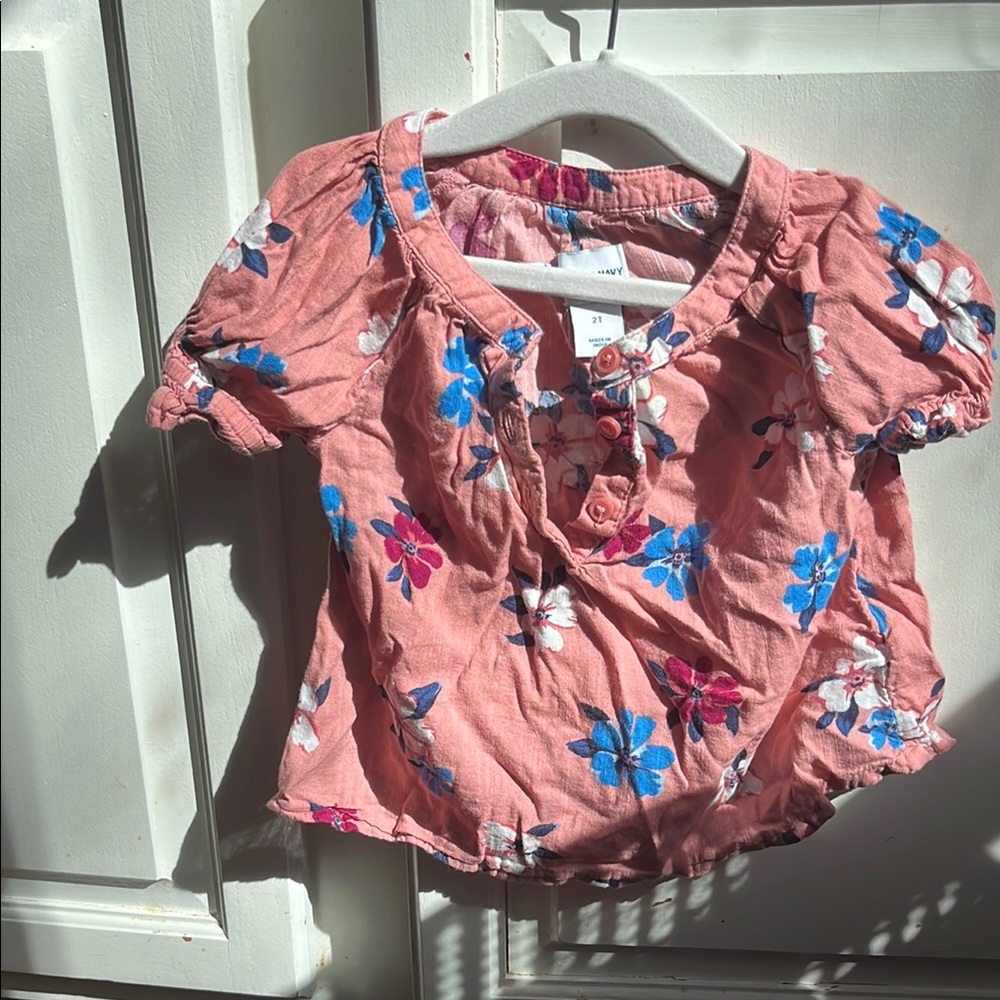 Floral Pink Kids Top